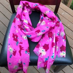 J Crew Floral Scarf